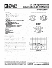 DataSheet AD8057 pdf